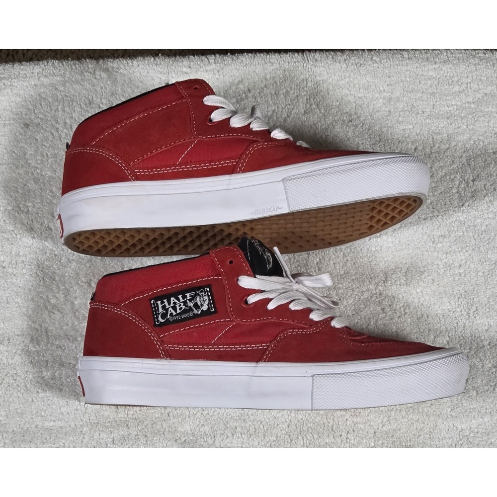 Vans Skate Half Cab Racing Red Black White Mens 7 Womens 8.5 VN0A5FCDY52